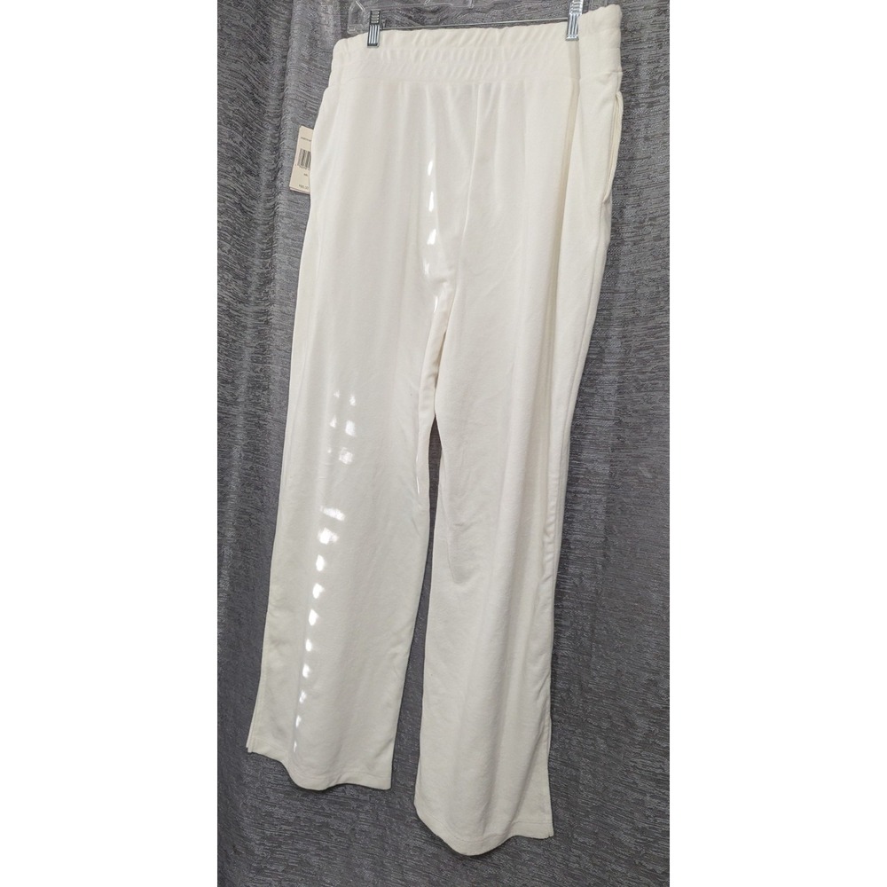 Juicy Couture Women's Bleached White Terry Cloth Sweatpants XXL‎ NWT